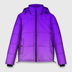 Куртка зимняя мужская Фиолетовый космос, цвет: 3D-светло-серый