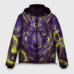 Куртка зимняя мужская Волшебный Волк, цвет: 3D-красный