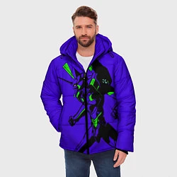 Куртка зимняя мужская Евангилион, цвет: 3D-черный — фото 2