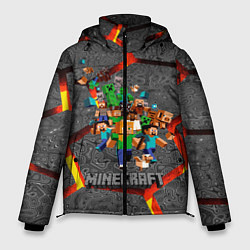 Куртка зимняя мужская MINECRAFT МАНКРАФТ, цвет: 3D-светло-серый