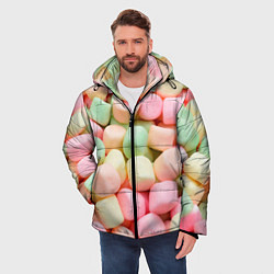 Куртка зимняя мужская Маршмэлов зефирки нежные, цвет: 3D-светло-серый — фото 2