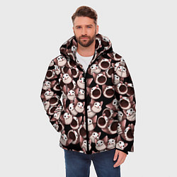 Куртка зимняя мужская Popping cats, цвет: 3D-черный — фото 2