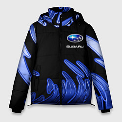 Куртка зимняя мужская Subaru, цвет: 3D-черный