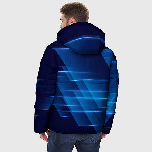 Мужская зимняя куртка Nissan / 3D-Красный – фото 4