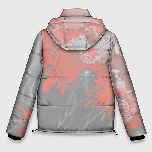 Мужская зимняя куртка Абстракция / 3D-Светло-серый – фото 2