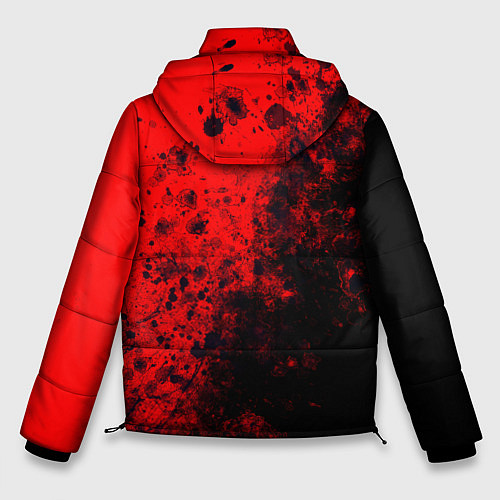 Мужская зимняя куртка Пятна Крови / 3D-Красный – фото 2