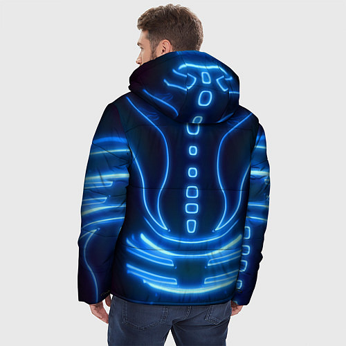 Мужская зимняя куртка Неоновая броня Neon Armor / 3D-Светло-серый – фото 4