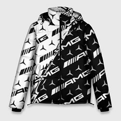 Куртка зимняя мужская MERCEDES BENZ AMG, цвет: 3D-черный