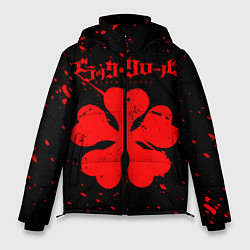 Куртка зимняя мужская ЧЕРНЫЙ КЛЕВЕР АНИМЕ,, цвет: 3D-красный