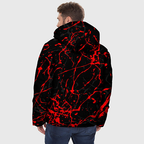 Мужская зимняя куртка ТЕТРАДЬ СМЕРТИ / 3D-Черный – фото 4