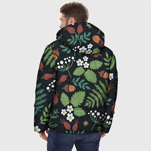 Мужская зимняя куртка Природа / 3D-Черный – фото 4