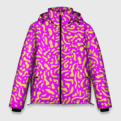 Куртка зимняя мужская Абстрактные узоры, цвет: 3D-светло-серый