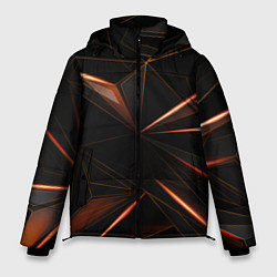 Куртка зимняя мужская Геометрическая Абстракция, цвет: 3D-красный