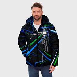 Куртка зимняя мужская TECH, цвет: 3D-черный — фото 2