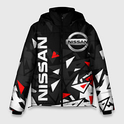 Куртка зимняя мужская NISSAN НИССАН ОСКОЛКИ, цвет: 3D-черный