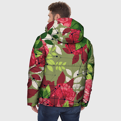 Мужская зимняя куртка Neuro flower / 3D-Черный – фото 4