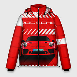 Куртка зимняя мужская PORSCHE ПОРШЕ RED STYLE, цвет: 3D-черный