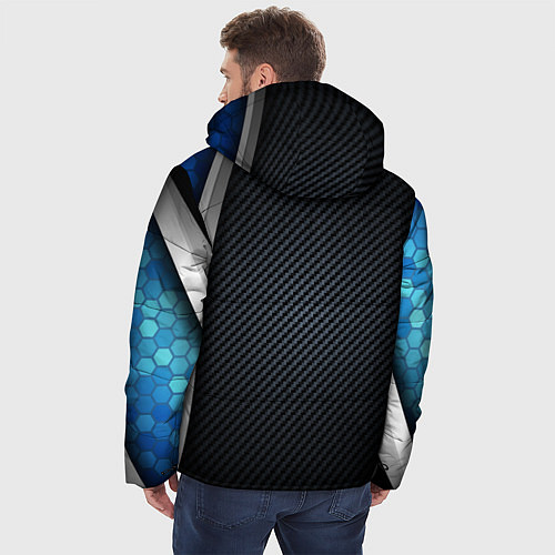 Мужская зимняя куртка Хромированная 3D броня / 3D-Черный – фото 4