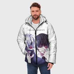 Куртка зимняя мужская Токийский гуль, цвет: 3D-светло-серый — фото 2