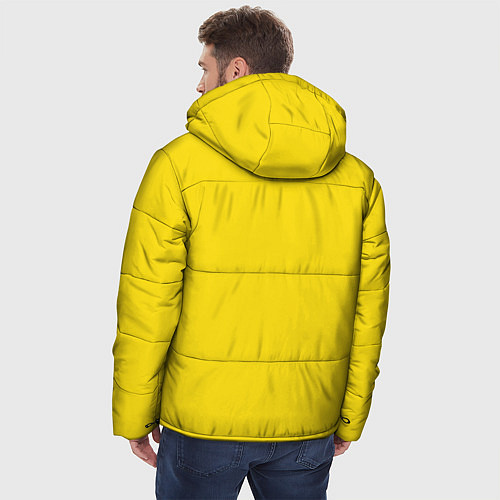 Мужская зимняя куртка Geometry Dash Smile / 3D-Черный – фото 4