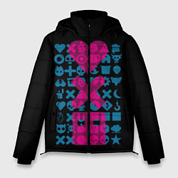 Куртка зимняя мужская Любовь Смерть Роботы, цвет: 3D-черный