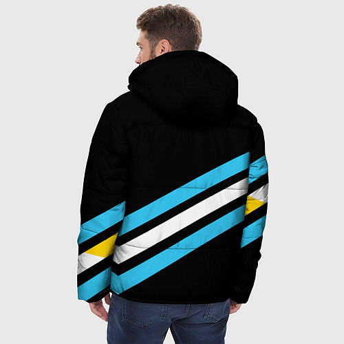 Мужская зимняя куртка Сборная Аргентины / 3D-Черный – фото 4