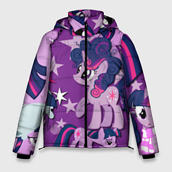 Куртка зимняя мужская Twilight Sparkle, цвет: 3D-черный