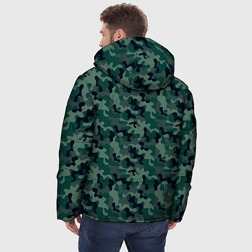 Мужская зимняя куртка Рыбак хипстер / 3D-Черный – фото 4