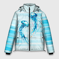 Куртка зимняя мужская Медузы, цвет: 3D-красный