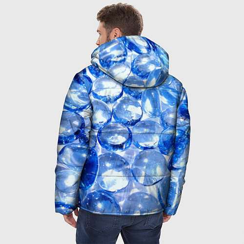 Мужская зимняя куртка Абстракция / 3D-Черный – фото 4