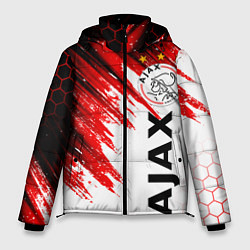 Куртка зимняя мужская FC AJAX AMSTERDAM ФК АЯКС, цвет: 3D-черный