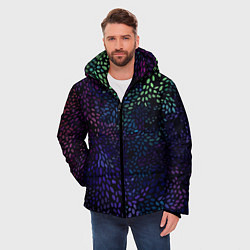 Куртка зимняя мужская Настроение узоры, цвет: 3D-черный — фото 2