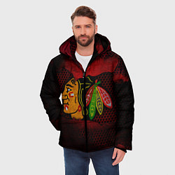 Куртка зимняя мужская CHICAGO NHL, цвет: 3D-черный — фото 2