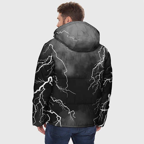 Мужская зимняя куртка METALLICA РАЗРЯД МОЛНИИ / 3D-Черный – фото 4