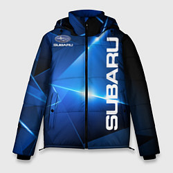 Куртка зимняя мужская Subaru, цвет: 3D-черный