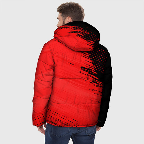 Мужская зимняя куртка ЧЕРНО-КРАСНЫЙ ГРАНЖ GRUNGE Z / 3D-Черный – фото 4