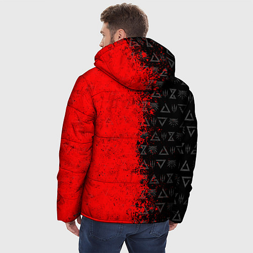Мужская зимняя куртка THE WITCHER 9 / 3D-Черный – фото 4