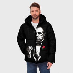 Куртка зимняя мужская Крёстный Отец The Godfather, цвет: 3D-светло-серый — фото 2
