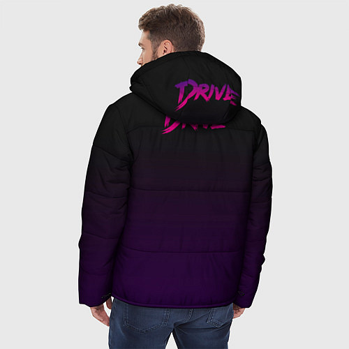 Мужская зимняя куртка Drive - Retrowave / 3D-Черный – фото 4