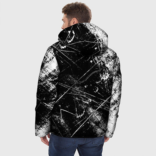 Мужская зимняя куртка Атака титанов: титан / 3D-Черный – фото 4