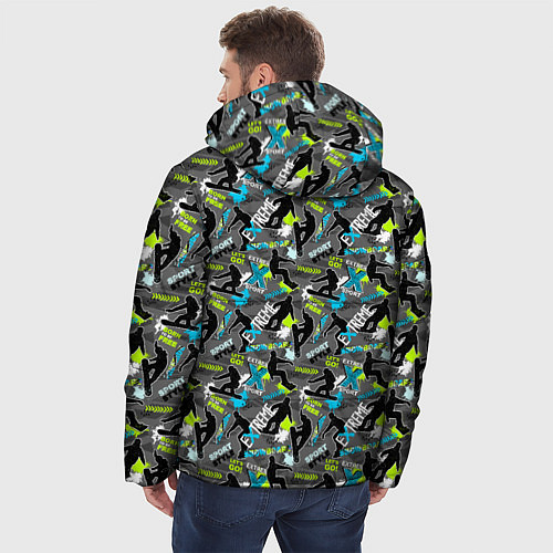 Мужская зимняя куртка Сноуборд / 3D-Черный – фото 4