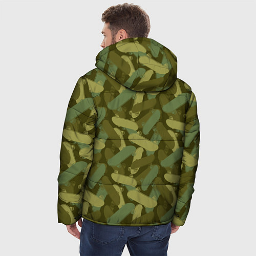 Мужская зимняя куртка Скейтборды / 3D-Черный – фото 4