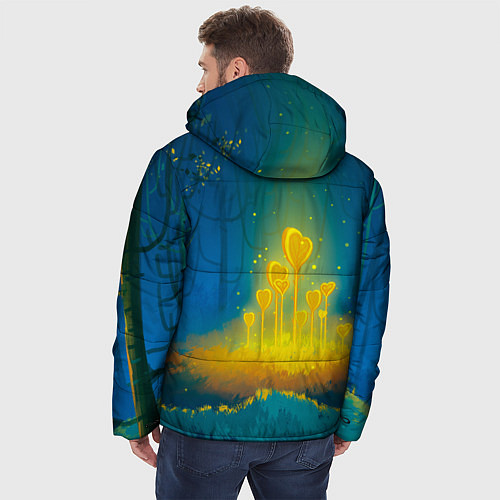 Мужская зимняя куртка Пикачу гейша / 3D-Черный – фото 4