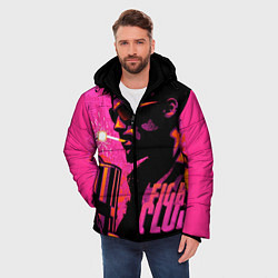 Куртка зимняя мужская Тайлер Дёрден с динамитом, цвет: 3D-черный — фото 2