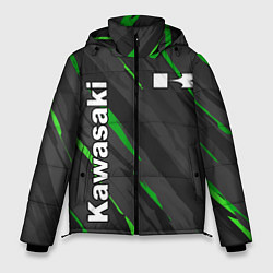 Куртка зимняя мужская KAWASAKI КАВАСАКИ SPORT, цвет: 3D-черный