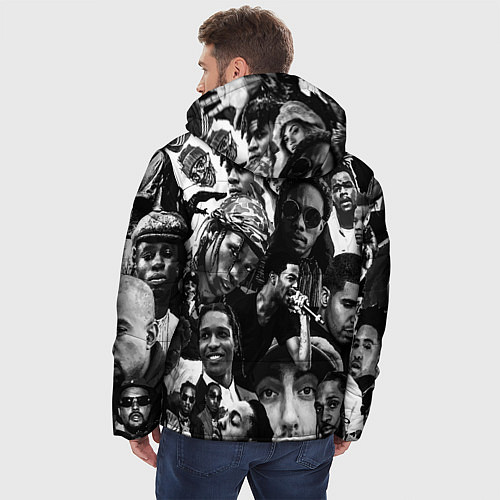 Мужская зимняя куртка Music Rap allpic / 3D-Черный – фото 4