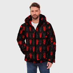 Куртка зимняя мужская DEAD SPACE МЁРТВЫЙ КОСМОС, цвет: 3D-красный — фото 2