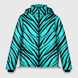 Куртка зимняя мужская Абстратный полосатый узор, цвет: 3D-светло-серый