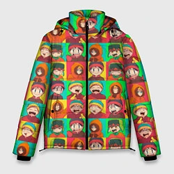 Куртка зимняя мужская Аниме Южный парк, цвет: 3D-красный