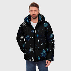 Куртка зимняя мужская А снег идёт, цвет: 3D-черный — фото 2